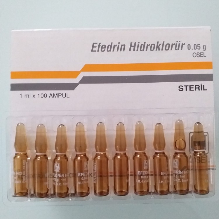 Efedri̇n Hi̇droklorür Osel 100 Ampul 50 Mg